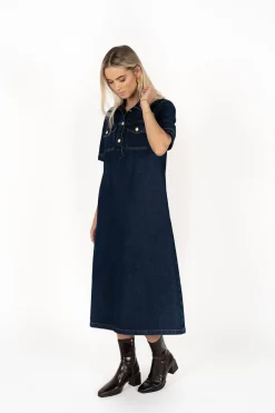 Denim | Shift Dresses><noscript><img width=