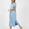 Maxi Dresses | Midi Dresses>Humidity Lifestyle BASIC TEE DRESS