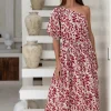 Resort | Maxi Dresses>Humidity Lifestyle EDEN ONE-SHOULDER DRESS
