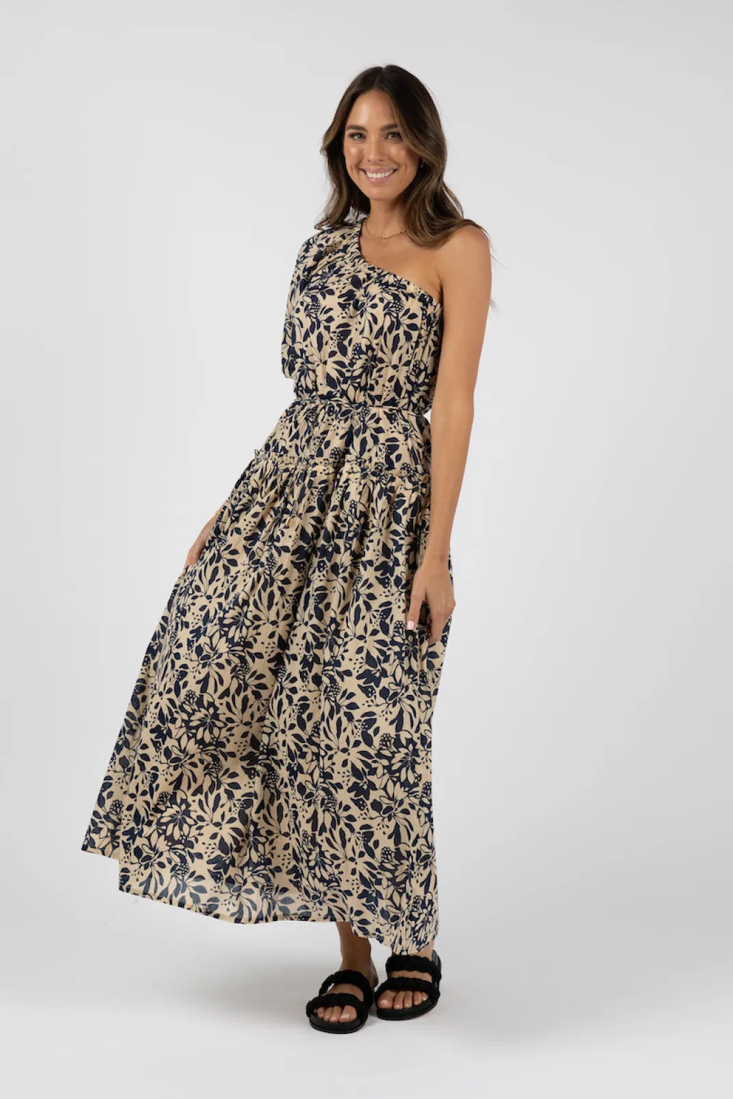 Resort | Maxi Dresses>Humidity Lifestyle EDEN ONE-SHOULDER DRESS