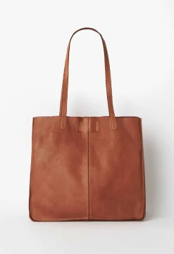 Bags>Humidity Lifestyle JUJU & CO BABY UNLINED TOTE - COGNAC
