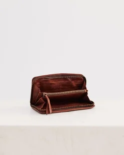 Bags>Humidity Lifestyle JUJU & CO BRAID WALLET - COGNAC