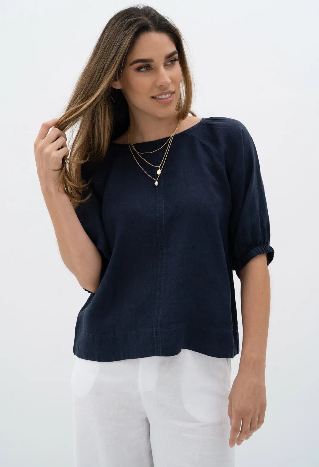 Blouses>Humidity Lifestyle LAGOON BLOUSE