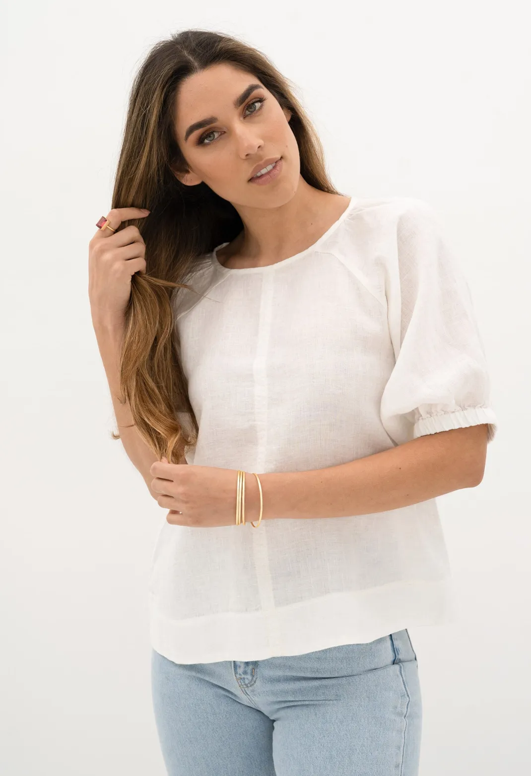 Blouses>Humidity Lifestyle LAGOON BLOUSE