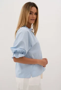 Blouses>Humidity Lifestyle SPLICE BLOUSE