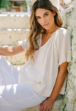 Resort | Blouses>Humidity Lifestyle STARDUST BLOUSE