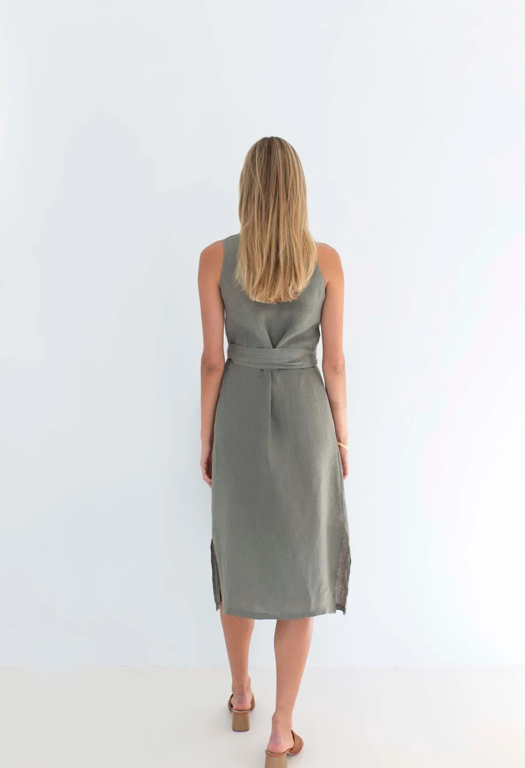 Midi Dresses>Humidity Lifestyle THE WRAP DRESS