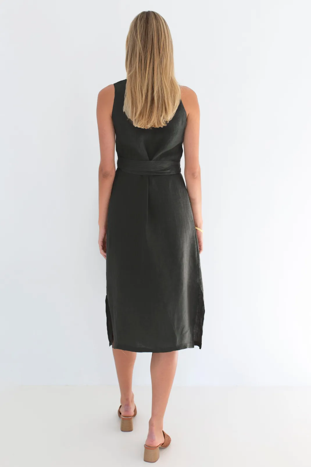 Midi Dresses>Humidity Lifestyle THE WRAP DRESS