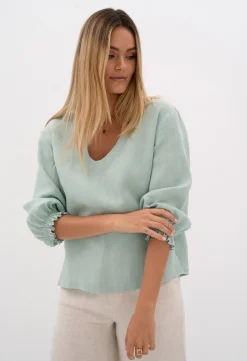 Blouses>Humidity Lifestyle TULUM BLOUSE