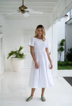 Midi Dresses>Humidity Lifestyle WAVERLY DRESS