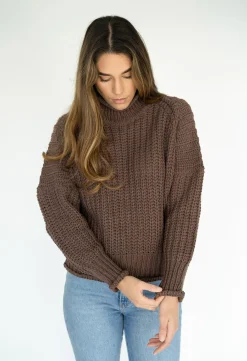 Chunky Knits | Chunky Knits>Humidity Lifestyle WILLOW JUMPER - CHOCOLATE